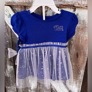 Pittsburgh Pitt Panthers Colosseum Star Tulle Dress Headband 6-12 Months NWT